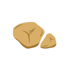 brown stone vector illustration