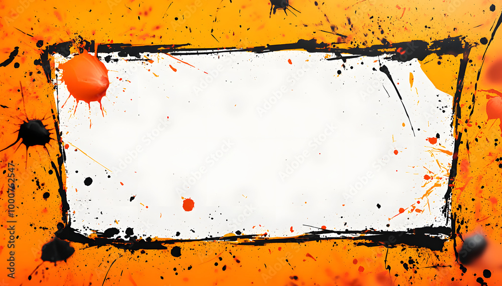 Canvas Prints halloween splatter background card with copy space