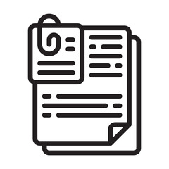 File Line Icon. Editable Stroke. Pixel Perfect. For Mobile and Web.