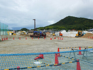 工事現場の重機