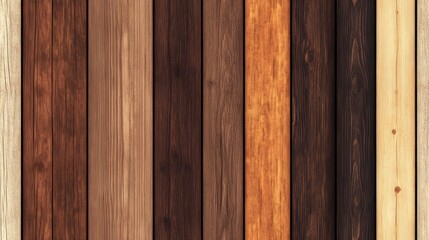 Obraz premium Seamless pattern of aged wooden planks with natural grain and texture, ideal for rustic or vintage design projects.