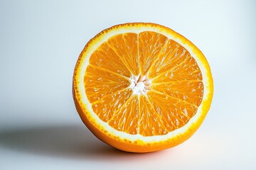 A close-up of a juicy orange slice.