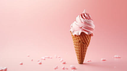 Background With Colorful Ice Cream