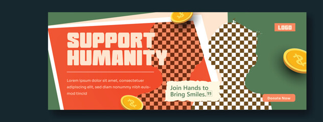 Fundraising Charity Cover Template Design