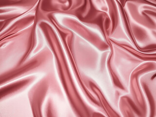 Obraz premium Smooth pink satin fabric with glossy highlights
