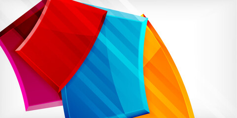 Vector abstract color geometric shapes. Illustration For Wallpaper, Banner, Background, Card, Book Illustration, landing page