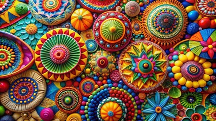 Abstract colorful background with vibrant shapes and patterns for design and artistic purposes