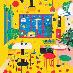 Restaurant, illustration