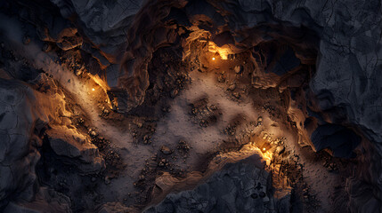 Cave DnD battle Maps for ttrpg