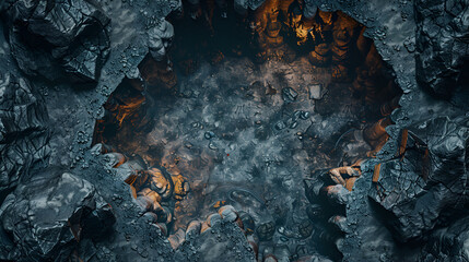 Cave DnD battle Maps for ttrpg