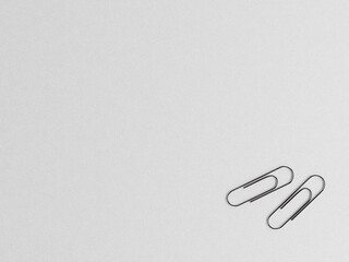 black paper clip with clear white paper isolated png 3d high-resolution illustration Realistic