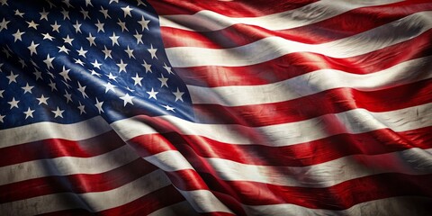 American Wave Flag Texture Background Featuring the Colors and Patterns of the United States of America