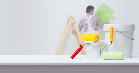 Professional painting and decoration equipment © stokkete