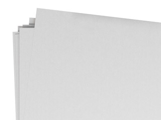 White sheet paper png Realistic empty paper note template 3d high-resolution illustration