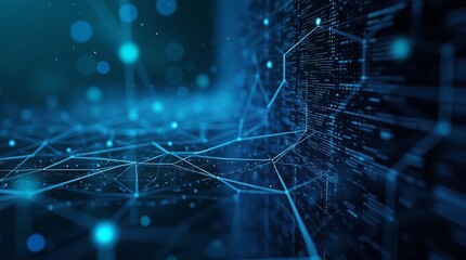 Abstract digital data background. Art can be used in the description of network abilities, technological processes, digital storages, science, education