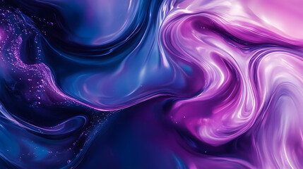 Obraz premium Abstract purple and blue liquid swirl.