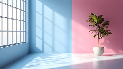 Soft Pastel Light-Colored Background for Product Presentation