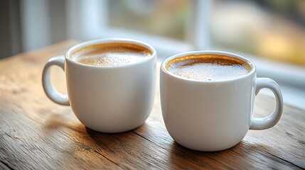 Obraz premium Business plan documents and coffee cups on wooden table during meeting
