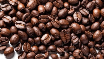 Fototapeta premium Coffee beans a blend of rich and robust flavors