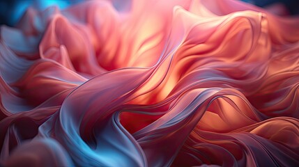 Obraz premium Neon Waves Background 