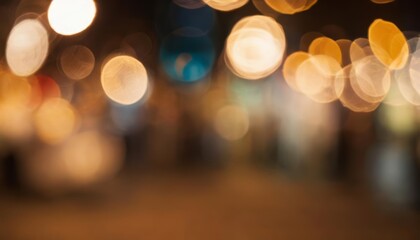 Fototapeta premium Blurred lights of a bustling city night