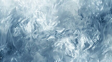 Swirling icy textures in light gray and blue blurred for a dreamy winter effect