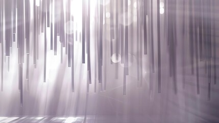 Obraz premium Light lavender-gray wallpaper featuring a subtle shadow of a light adding calm refinement
