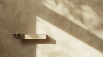 Soft cream backdrop with a blurred pen holder shadow providing modern elegance