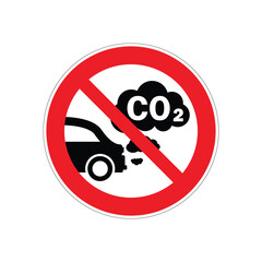 vector illustration of a prohibition or prohibited sign symbol with a red circle