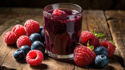 raspberry and blackberry smoothie