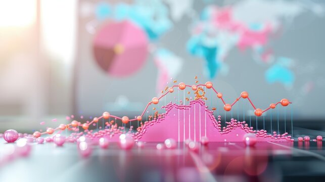 High-impact scatter plot illustration, visually appealing data, sleek and modern graphic, intricate and detailed design, cutting-edge infographic style