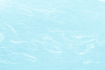 雲龍模様の和紙　明るい水色