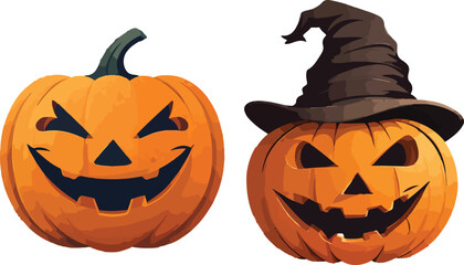 Silhouette of a grinning jack-o-lantern 