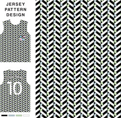 Abstract seamless concept vector jersey pattern template for printing or sublimation sports uniforms football volleyball basketball e-sports cycling and fishing Free Vector.