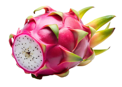 A dragon fruit isolated on transparent background
