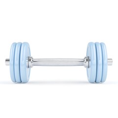 Fototapeta premium Perfect Dumbbells Isolated on White Background with Detailed Macro Shot