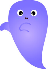 cute ghost cartoon , halloween