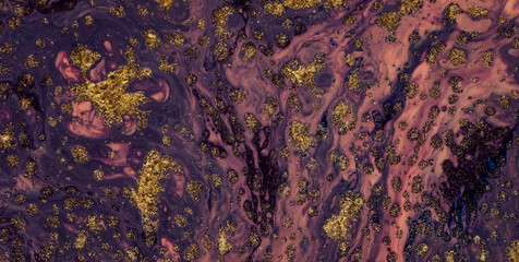 An Abstract Grunge Illustration with Water and Liquid Colors