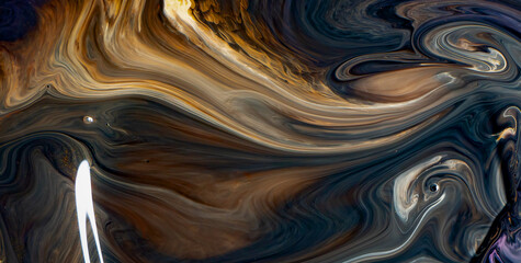 Grunge and Ocean Parchment Texture in Artistic Water Painting