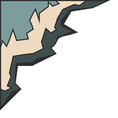 Abstract Thorns Corner With Outline