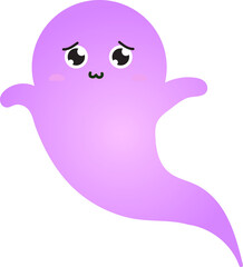 cute ghost cartoon , halloween