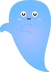 cute ghost cartoon , halloween