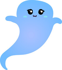 cute ghost cartoon , halloween