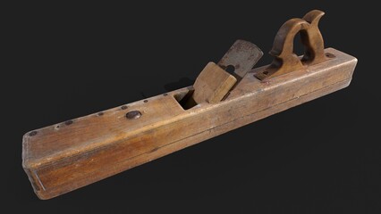Old Big Wooden Plane