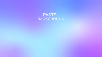 Pastel Colorful Gradient Background. Blue and Purple Color Gradation. Grainy Noise Texture. Design for Template, Social Media, Trendy, Vintage, Brochure, Banner