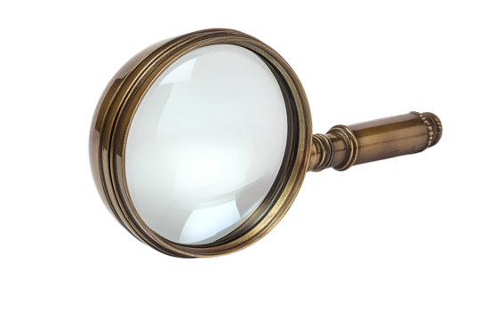 a close up of a magnifying glass

