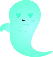 cute ghost cartoon , halloween