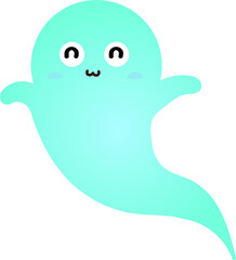 cute ghost cartoon , halloween