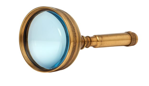 a close up of a magnifying glass

