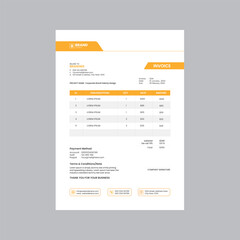 Invoice template design Invoicing quotes, money bills or price invoices and payment agreement design templates. Tax form, bill graphic or payment receipt page vector se